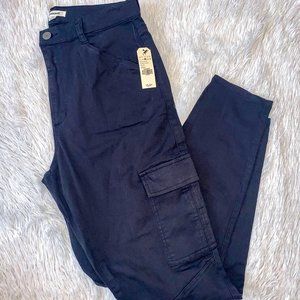 Garage Black Cargo Jogger Pants